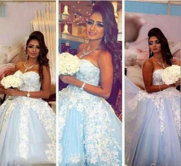 2017 ball gown wedding dresses with sweetheart neck sleeveless lace appliques sweep train light blue tulle bridal gowns5605067, White
2017 ball gown wedding dresses with sweetheart neck sleeveless lace appliques sweep train light blue tulle bridal gowns5605067, White