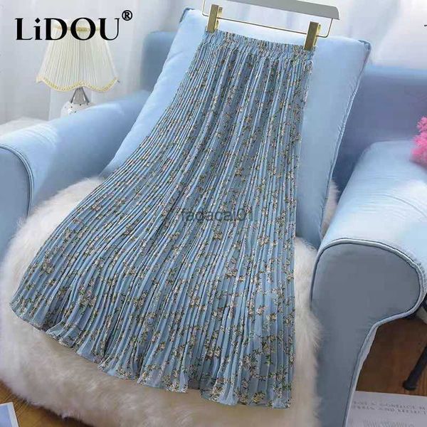 2023 summer high waist elegant floral print pleated chiffon skirt ladies casual fashion loose allmatch skirts women's clothing l230621, Black
2023 summer high waist elegant floral print pleated chiffon skirt ladies casual fashion loose allmatch skirts women's clothing l230621, Black