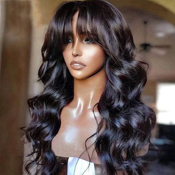 synthetic s natural black 26 inch long body wave machine with bangs for women high temperature fiber soft cosplay glueless daily 230629
synthetic s natural black 26 inch long body wave machine with bangs for women high temperature fiber soft cosplay glueless daily 230629