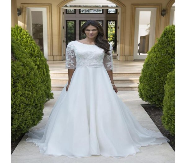 long aline chiffon modest wedding dresses with sheer sleeves beaded belt buttons back lace appliques country bridal gowns couture8545519, White
long aline chiffon modest wedding dresses with sheer sleeves beaded belt buttons back lace appliques country bridal gowns couture8545519, White