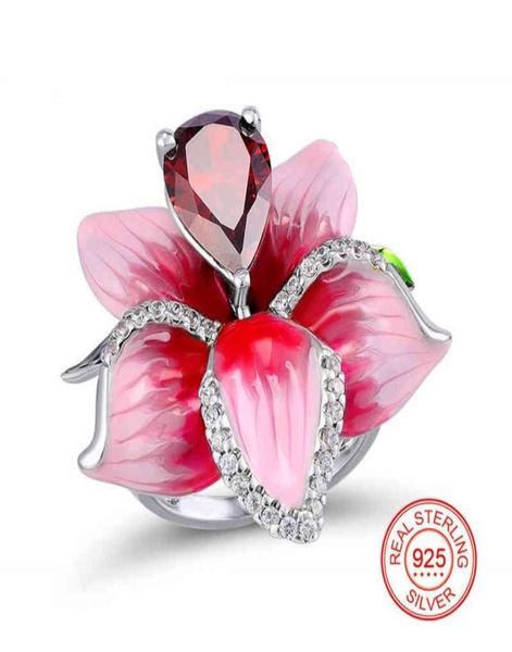 925 sterling silver female luxury excellent elegant pink enamel flower for woman fashion wedding jewelry ring cricle1045858, Slivery;golden
925 sterling silver female luxury excellent elegant pink enamel flower for woman fashion wedding jewelry ring cricle1045858, Slivery;golden