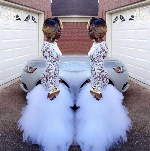 african white mermaid prom dresses for black girls lace long sleeves ruffles tulle evening party dress plus size prom gowns vestid6786586
african white mermaid prom dresses for black girls lace long sleeves ruffles tulle evening party dress plus size prom gowns vestid6786586