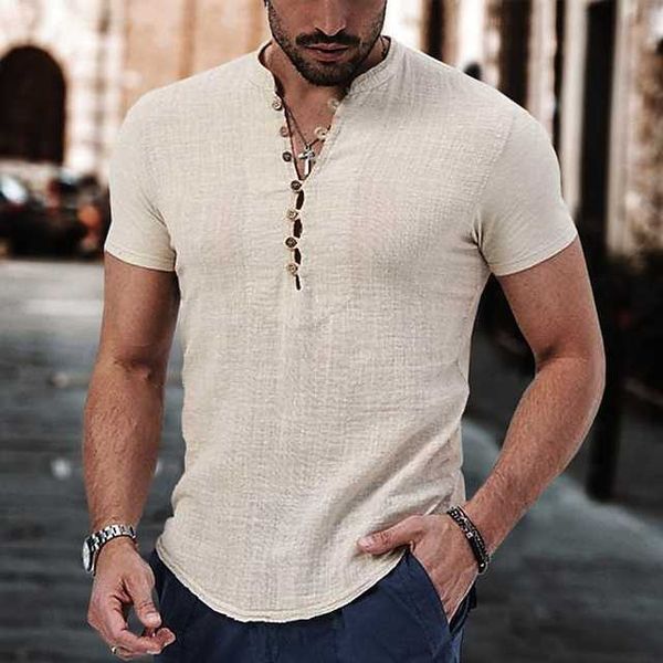 men's linen shirt casual shirt summer shirt henley shirt black white wine short sleeve plain v neck summer casual daily clothing appare, White;black
men's linen shirt casual shirt summer shirt henley shirt black white wine short sleeve plain v neck summer casual daily clothing appare, White;black