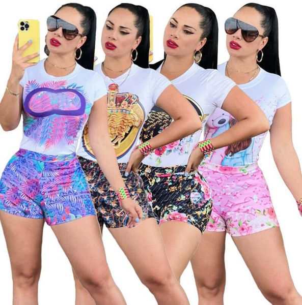 womens sportswear two piece set designer tracksuits summer cartoon beauty print outfits casual t shirt shorts jogger sport suit fashion clot, Gray
womens sportswear two piece set designer tracksuits summer cartoon beauty print outfits casual t shirt shorts jogger sport suit fashion clot, Gray