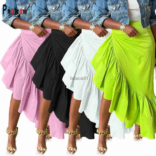 prowow irregularity ruffler hemline women skirts 2022 new design summer fall solid color female clothing high waisted lady skirt, Black
prowow irregularity ruffler hemline women skirts 2022 new design summer fall solid color female clothing high waisted lady skirt, Black