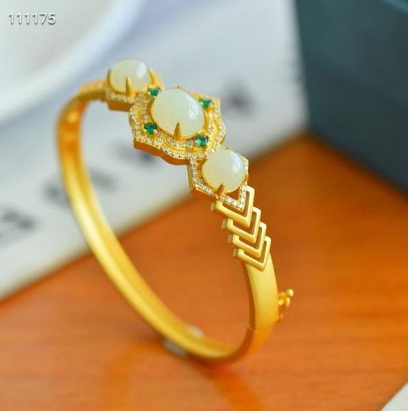 ancient french silver bracelet with hetian white jade egg surface and color pickaxe9166099, Golden;silver
ancient french silver bracelet with hetian white jade egg surface and color pickaxe9166099, Golden;silver