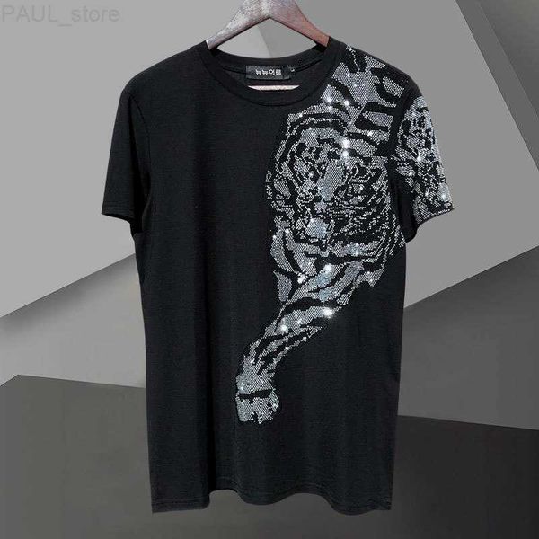 men's t-shirts summer fashion diamond tiger head t-shirt mens t shirt men short sleeve streetwear casual o-neck tee shirt homme l230630, White;black
men's t-shirts summer fashion diamond tiger head t-shirt mens t shirt men short sleeve streetwear casual o-neck tee shirt homme l230630, White;black