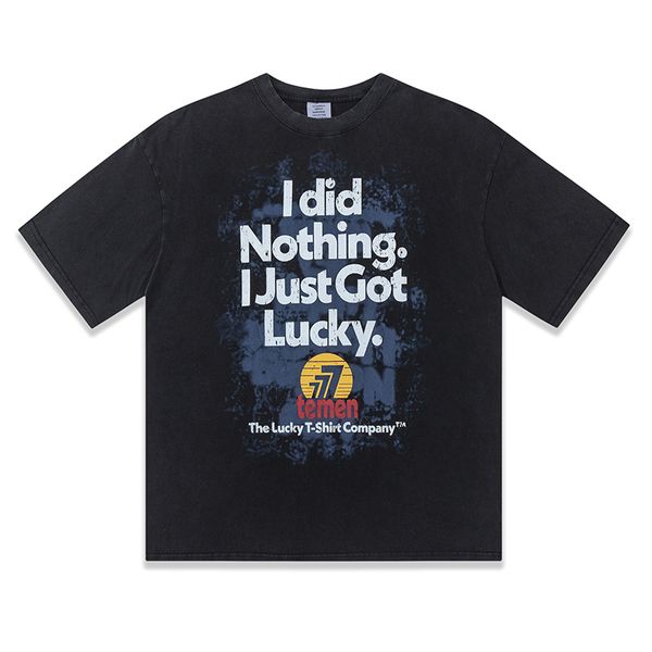 23ss europe uk lucky 777 t shirt high street tee vintage spring summer short sleeve skateboard men women tshirt, Black;brown
23ss europe uk lucky 777 t shirt high street tee vintage spring summer short sleeve skateboard men women tshirt, Black;brown