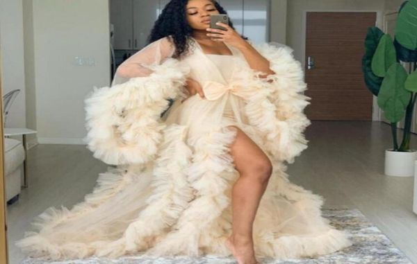 beige illusion ruffles tulle long sleeve women winter kimono pregnant party sleepwear women bathrobe sheer nightgown robe sha5407096, White
beige illusion ruffles tulle long sleeve women winter kimono pregnant party sleepwear women bathrobe sheer nightgown robe sha5407096, White