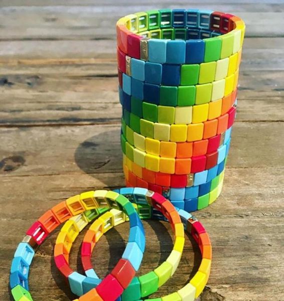 alloy enamel tile rainbow bracelet for women jewelry bohemian beach paint beads bracelets accessories whole dd14 bangle5431235, Black
alloy enamel tile rainbow bracelet for women jewelry bohemian beach paint beads bracelets accessories whole dd14 bangle5431235, Black