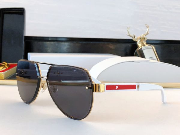 double beam logo p sunglasses for men and women, designer polygonal metal glasses, panel color matching sunglasses, White;black
double beam logo p sunglasses for men and women, designer polygonal metal glasses, panel color matching sunglasses, White;black
