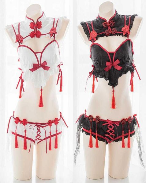 gothic vintage cheongsam lingerie set maid demon cosplay uniform lolita lace embroidery tassels private underwear set x06269921884, Red;black
gothic vintage cheongsam lingerie set maid demon cosplay uniform lolita lace embroidery tassels private underwear set x06269921884, Red;black