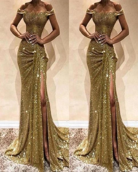 bling bling sequin split prom dresses mermaid off the shoulder evening gowns ruffled skirt high slit zipper up back formal party2246757, Black
bling bling sequin split prom dresses mermaid off the shoulder evening gowns ruffled skirt high slit zipper up back formal party2246757, Black