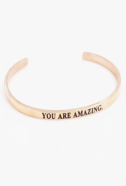 stainless steel bangle engraved positive inspirational you039re amazing quote mantra for women female8405390, Black
stainless steel bangle engraved positive inspirational you039re amazing quote mantra for women female8405390, Black