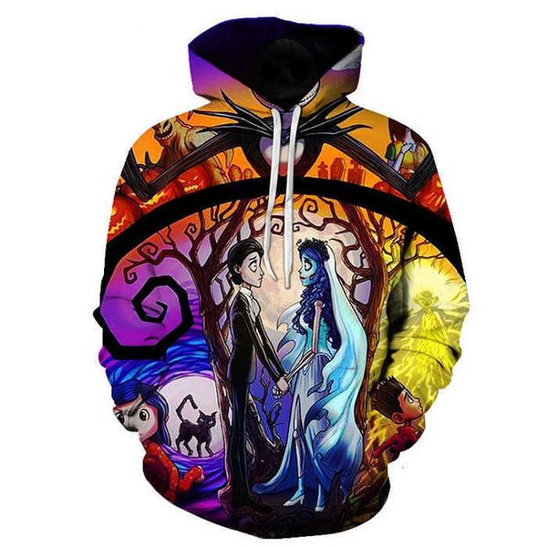 2023 christmas horror night cosplay long sleeved digital 3d printed hooded sweater for men and women's outerwear, Black
2023 christmas horror night cosplay long sleeved digital 3d printed hooded sweater for men and women's outerwear, Black