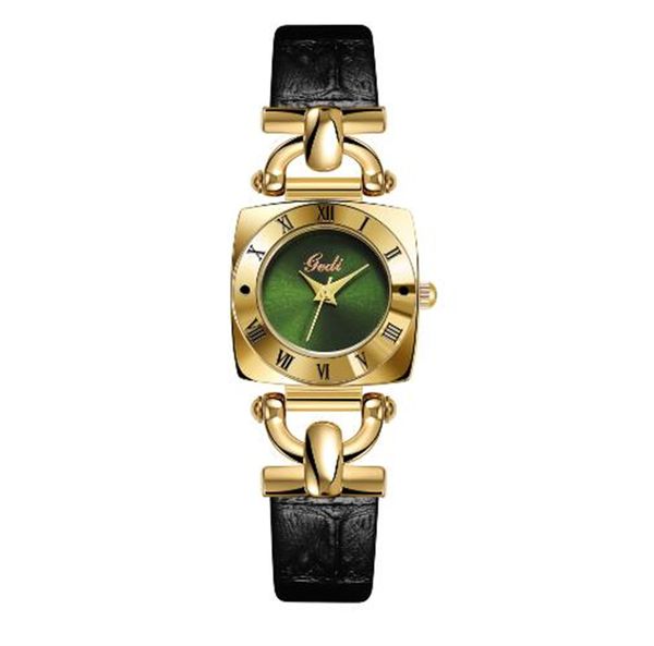 2023 ew high-end retro roman square dial women's trendy small green dial quartz belt watch, Slivery;golden
2023 ew high-end retro roman square dial women's trendy small green dial quartz belt watch, Slivery;golden