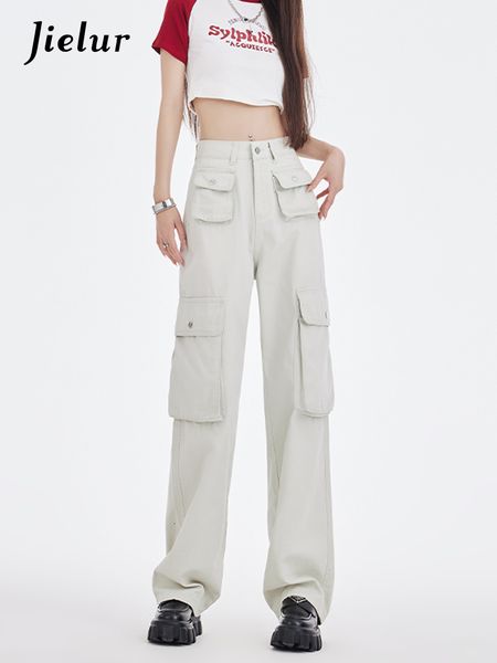 women s jeans jielur y2k retro high street fashion wide leg waist pockets baggy female harajuku chic denim cargo pants 230629, Blue
women s jeans jielur y2k retro high street fashion wide leg waist pockets baggy female harajuku chic denim cargo pants 230629, Blue