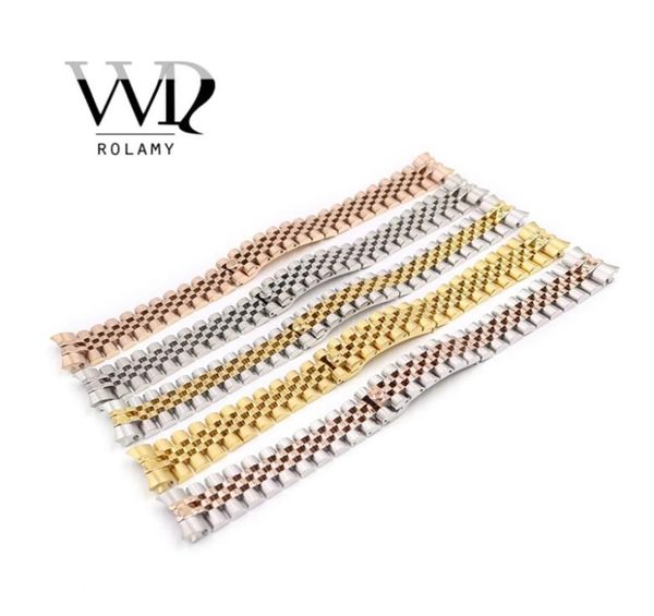 rolamy 20mm 316l stainless steel jubilee silver two tone rose gold wrist watch strap bracelet solid screw links curved end 2208112498834, Black;brown
rolamy 20mm 316l stainless steel jubilee silver two tone rose gold wrist watch strap bracelet solid screw links curved end 2208112498834, Black;brown