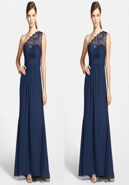 custom navy blue one shoulder bridesmaid dresses chiffon pleats simple lace wedding party gowns full length formal dress lon1831913, White;pink
custom navy blue one shoulder bridesmaid dresses chiffon pleats simple lace wedding party gowns full length formal dress lon1831913, White;pink