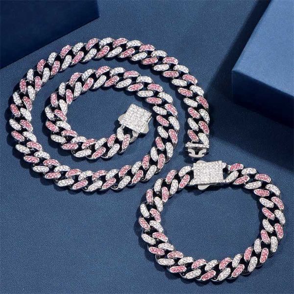 strands 13mm pink crystal cuban link chain necklace for women men hip hop iced out full rhinestone paved choker necklaces jewelry gifts 2306, Black
strands 13mm pink crystal cuban link chain necklace for women men hip hop iced out full rhinestone paved choker necklaces jewelry gifts 2306, Black