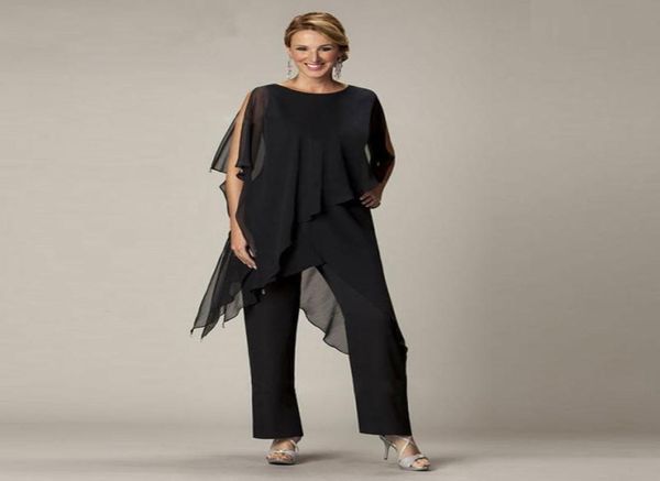 black chiffon mother of the bride pant suits bateau neck wedding guest dress tiered mothers of the groom dresses7643063, Black;red
black chiffon mother of the bride pant suits bateau neck wedding guest dress tiered mothers of the groom dresses7643063, Black;red
