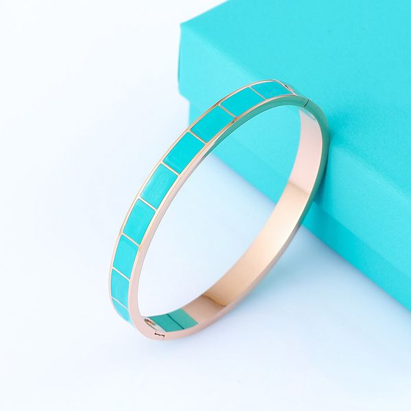 new style titanium steel bangle bracelet bracelets oil drop bangles women luxurious designer gift letter t home rose blue non fading jewelry, Black
new style titanium steel bangle bracelet bracelets oil drop bangles women luxurious designer gift letter t home rose blue non fading jewelry, Black