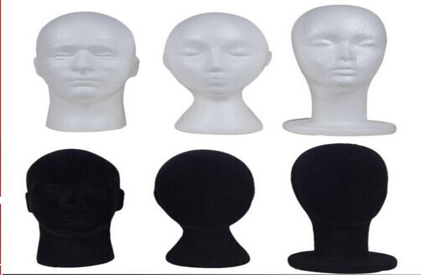 styrofoam and velvet mannequin head hat wig holder black or white stand display female male head9079530
styrofoam and velvet mannequin head hat wig holder black or white stand display female male head9079530