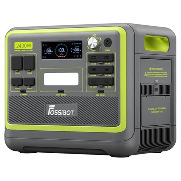 fossibot f2400 portable power station, 2048wh lifepo4 battery 2400w output solar generator, 3xac rv car usb type-c qc3.0 pd dc5521 pure sine
fossibot f2400 portable power station, 2048wh lifepo4 battery 2400w output solar generator, 3xac rv car usb type-c qc3.0 pd dc5521 pure sine