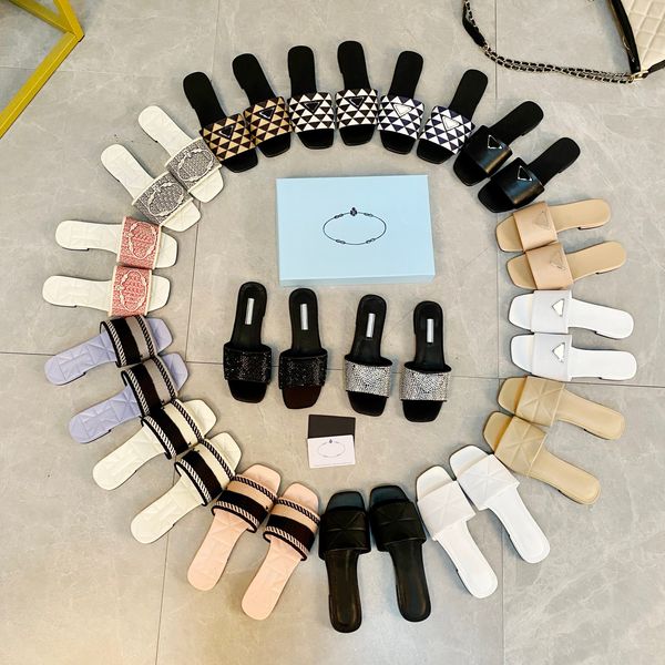 luxury designer women embroiled fabric slide summer leather outdoor flat bottomed square toe casual slipper with box size 35-41, Black
luxury designer women embroiled fabric slide summer leather outdoor flat bottomed square toe casual slipper with box size 35-41, Black