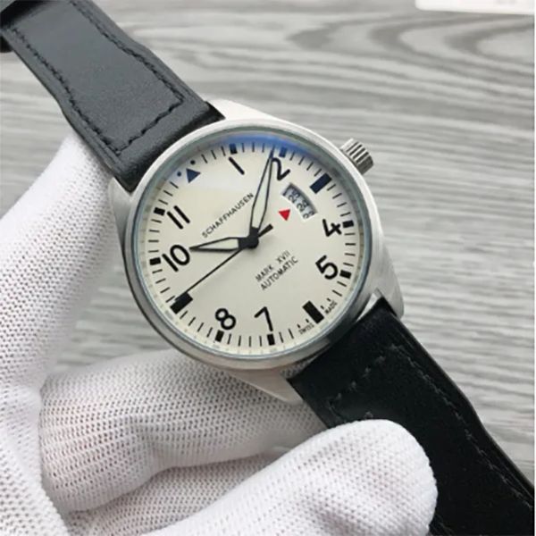 2023 luxury news mens watches automatic mechanical stainless steel black leather simple 41mm pilots watch mark xviii outdoor iw327230z, Slivery;brown
2023 luxury news mens watches automatic mechanical stainless steel black leather simple 41mm pilots watch mark xviii outdoor iw327230z, Slivery;brown