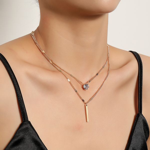 trendy necklace long diamond pendant necklace woman, simple fashion retro-style with personality jewelry designer necklace luxulray exquisit, Silver
trendy necklace long diamond pendant necklace woman, simple fashion retro-style with personality jewelry designer necklace luxulray exquisit, Silver