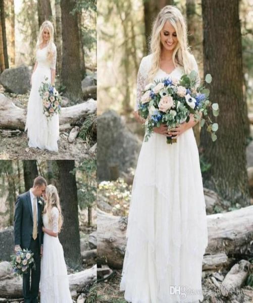 2019 western country bohemian forest wedding dress lace chiffon v neck boho garden country bridal gown custom made plus size9835358, White
2019 western country bohemian forest wedding dress lace chiffon v neck boho garden country bridal gown custom made plus size9835358, White