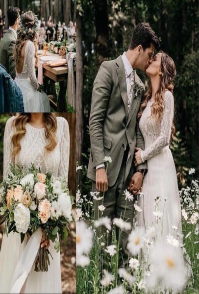 summer bohemian a line wedding dresses elegant backless long sleeve lace countryside boho bridal gowns wedding dress bc17044305435, White
summer bohemian a line wedding dresses elegant backless long sleeve lace countryside boho bridal gowns wedding dress bc17044305435, White