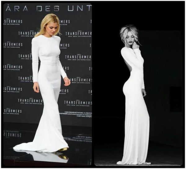 flattering long sleeves white evening dresses sheath spandex backless long dresses evening wear 2016 005233, Black;red
flattering long sleeves white evening dresses sheath spandex backless long dresses evening wear 2016 005233, Black;red