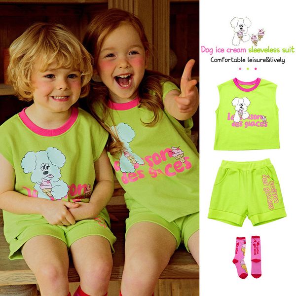 clothing sets korean baby girls boys t shirts shorts 2023 summer children s green tee suit clothings clothes 230630, White
clothing sets korean baby girls boys t shirts shorts 2023 summer children s green tee suit clothings clothes 230630, White