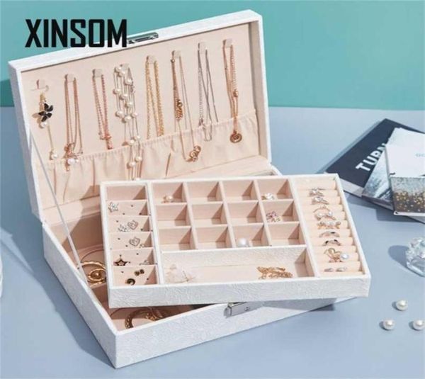 xinsom jewelry box high capacity storage necklace earrings rings bracelets packaging display casket women gift 2111059391131, Black
xinsom jewelry box high capacity storage necklace earrings rings bracelets packaging display casket women gift 2111059391131, Black