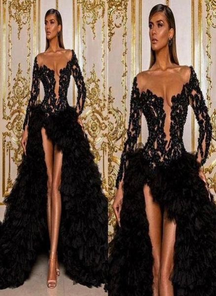 2020 black arabic aso ebi prom dresses long sleeve lace beaded high low celebrity evening gowns illusion ruffles formal party dres5988590
2020 black arabic aso ebi prom dresses long sleeve lace beaded high low celebrity evening gowns illusion ruffles formal party dres5988590
