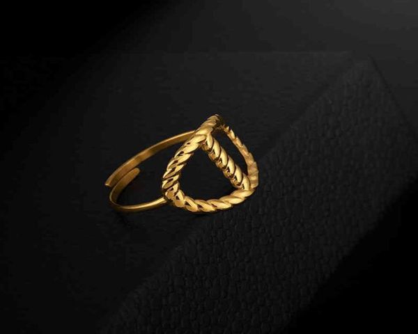 jewellery making jewelry 18 k gold stails steel adjustable open oval ring for women4985440
jewellery making jewelry 18 k gold stails steel adjustable open oval ring for women4985440