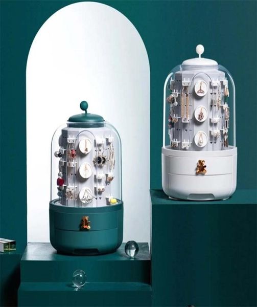 360 rotating jewelry organizer cosmetic storage box earring necklace display transparent makeup deskfor woman 2111059043046, Black
360 rotating jewelry organizer cosmetic storage box earring necklace display transparent makeup deskfor woman 2111059043046, Black