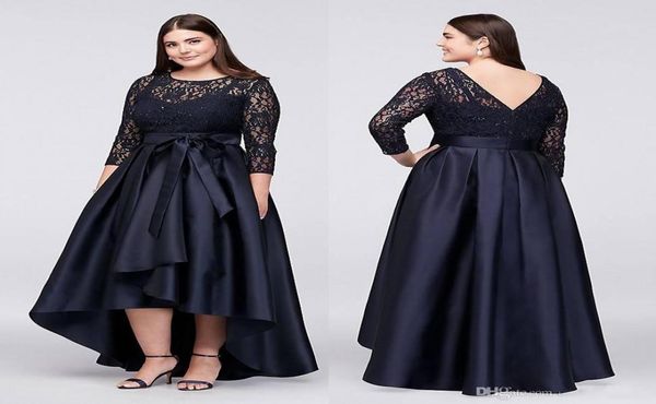 black plus size high low formal dresses with half sleeves sheer jewel neck lace evening gowns aline short prom dress6173754
black plus size high low formal dresses with half sleeves sheer jewel neck lace evening gowns aline short prom dress6173754
