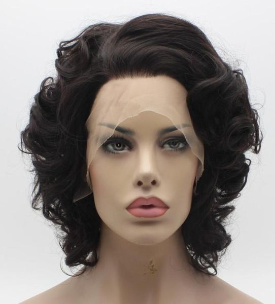 iwona hair wavy short dark brown wig 2426 half hand tied heat resistant synthetic lace front wig7140596, Black
iwona hair wavy short dark brown wig 2426 half hand tied heat resistant synthetic lace front wig7140596, Black