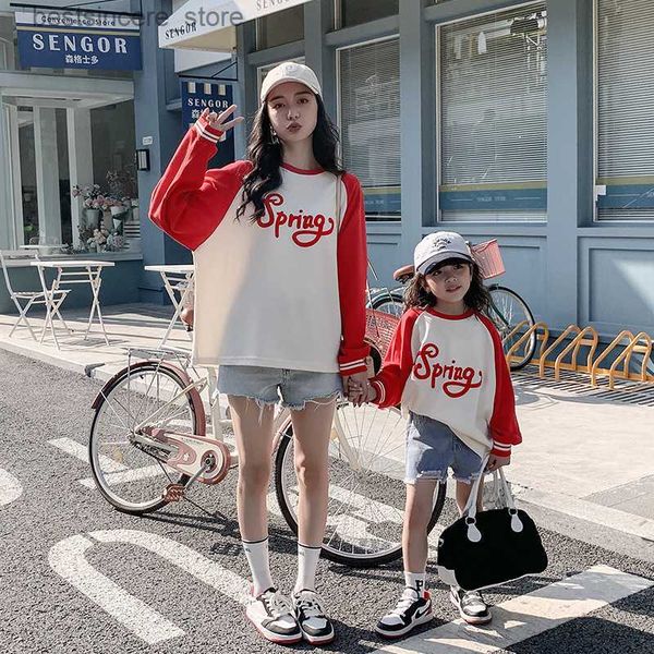 spring raglan sleeve long sleeve t-shirt parent-child clothing family matching mom and girls letters printing tees l230522, Blue
spring raglan sleeve long sleeve t-shirt parent-child clothing family matching mom and girls letters printing tees l230522, Blue
