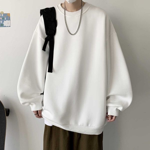 hoodless sweater men's autumn fashion ins loose spring and sports high street round neck coat ruffian handsome, Black
hoodless sweater men's autumn fashion ins loose spring and sports high street round neck coat ruffian handsome, Black