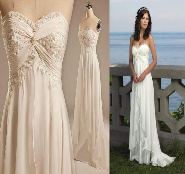 classic beach wedding dresses gown chiffon sweetheart pearls real po empire boho applique lace long vestiod de bridal gowns4643722, White
classic beach wedding dresses gown chiffon sweetheart pearls real po empire boho applique lace long vestiod de bridal gowns4643722, White