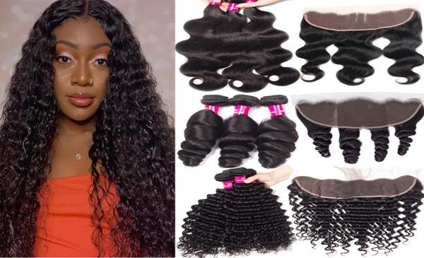 9a brazilian human hair bundles with frontal 13x4 ear to ear lace frontal closure 100 unprocessed deep wave curly loose wave hair3250624, Black;brown
9a brazilian human hair bundles with frontal 13x4 ear to ear lace frontal closure 100 unprocessed deep wave curly loose wave hair3250624, Black;brown