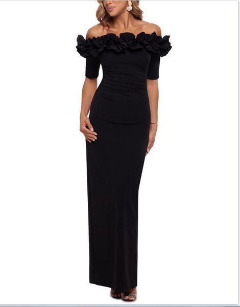 black spandex luxury evening dress 2021 women elegant bateau long party female sheath prom dresses1141694, Black;red
black spandex luxury evening dress 2021 women elegant bateau long party female sheath prom dresses1141694, Black;red
