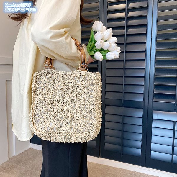 Factory wholesale ladies shoulder bags 2 colors sweet hollow crocheted handbag summer vacation beach travel woven beach bag personalized straw handbags
Factory wholesale ladies shoulder bags 2 colors sweet hollow crocheted handbag summer vacation beach travel woven beach bag personalized straw handbags