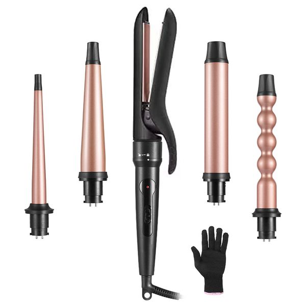 5 in 1 hair straightener curlable and straightening dual purpose plasma set automatic curling portable, Black
5 in 1 hair straightener curlable and straightening dual purpose plasma set automatic curling portable, Black