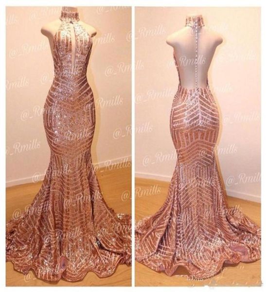 2019 rose gold sequined prom dresses sheer back mermaid party gowns custom made evening dress prom dressess3477704, Black
2019 rose gold sequined prom dresses sheer back mermaid party gowns custom made evening dress prom dressess3477704, Black