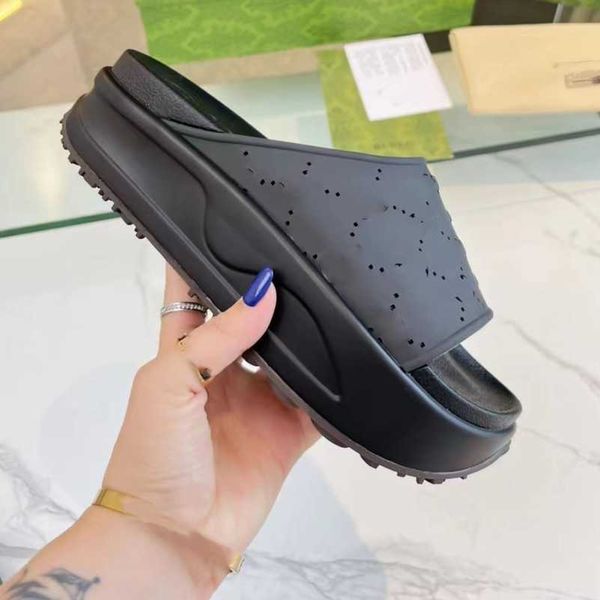 luxury brand designer sandal g double slippers men women platform perforated slides interlocking g hollow cut out mule thick bottom foam rub, Black
luxury brand designer sandal g double slippers men women platform perforated slides interlocking g hollow cut out mule thick bottom foam rub, Black